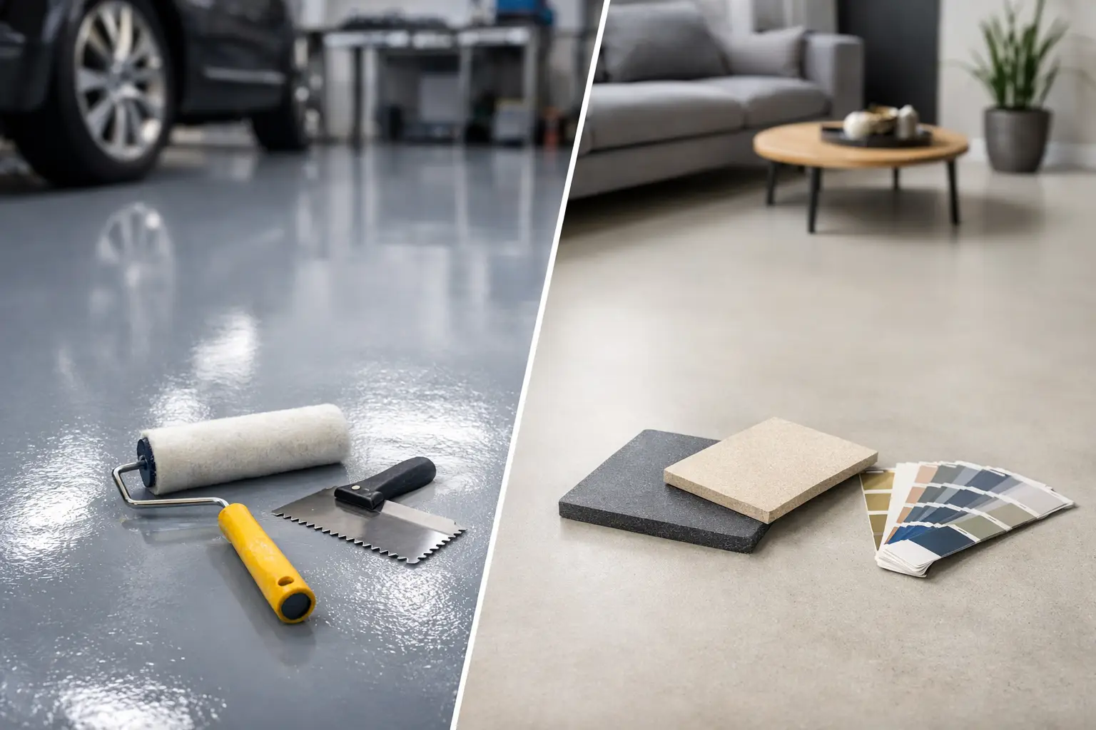 Epoxy eller PU-gulv - hvad passer til dit rum?