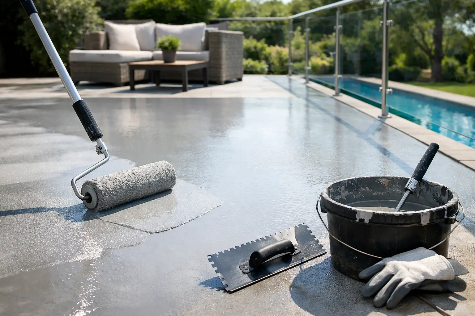 Guide til epoxybelægning udendørs på terrasse