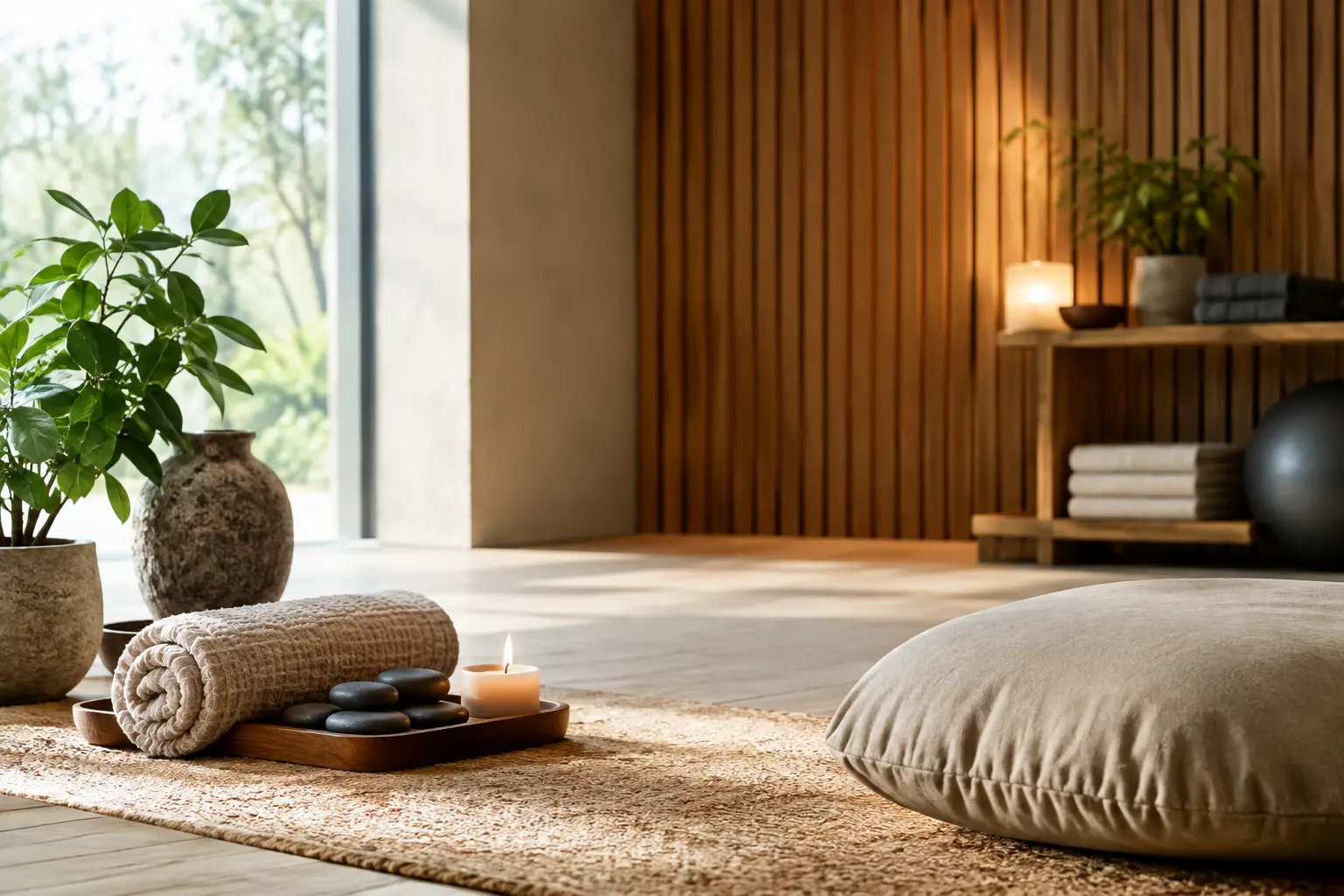 Bedste materialer til wellnessrum med ro og styrke