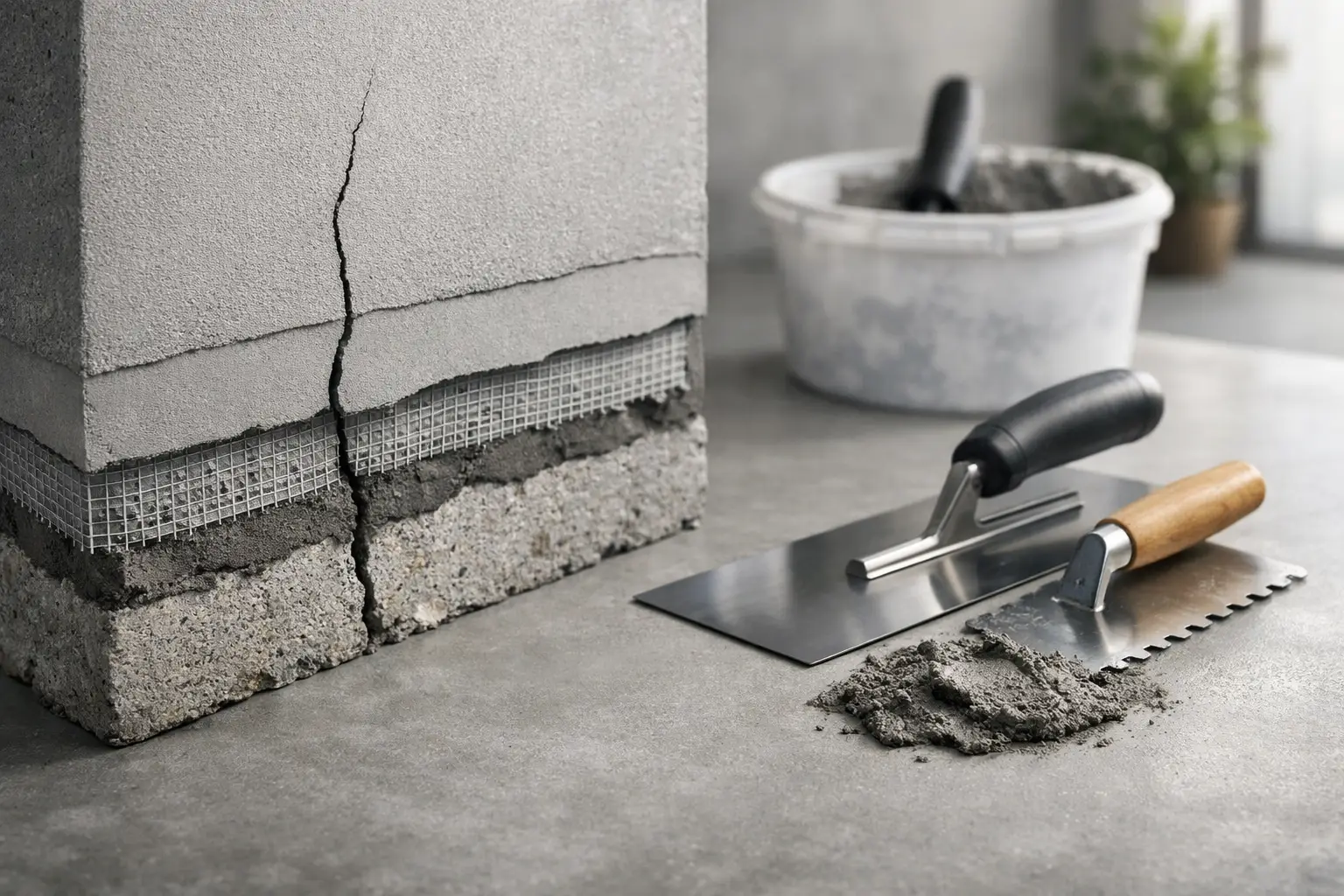 Undgå revner i microcement med korrekt opbygning