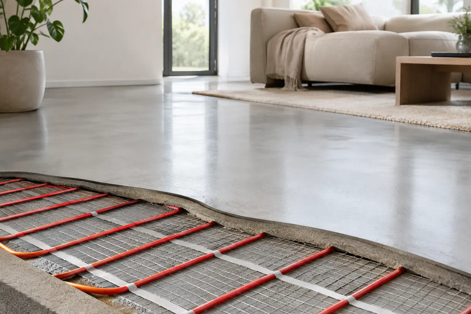 Guide til gulvvarme med microcement i boligen