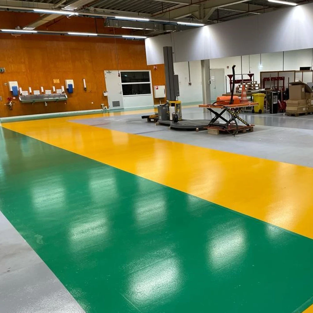 epoxy gulv production space